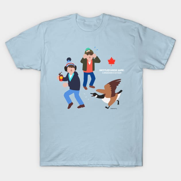 Bob n Doug vs Canada Goose T-Shirt by Sabtastic